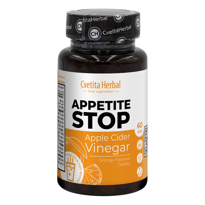 Apple Vinegar "Orange" - Appetite Stop (60 tablets)