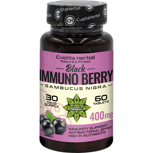 Black Elderberry Extract - Black Immuno Berry (60 tablets)