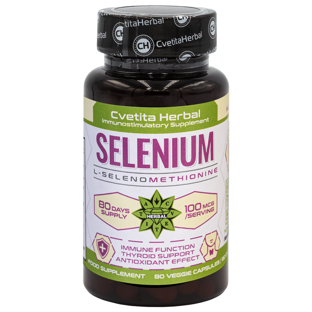 Selenium (Se) - Vegetarian (80 capsules x 100 mcg) 