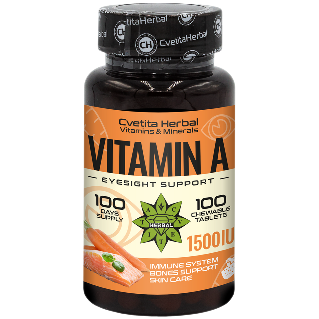 Vitamin A - Chewable (100 tablets 1500 IU)