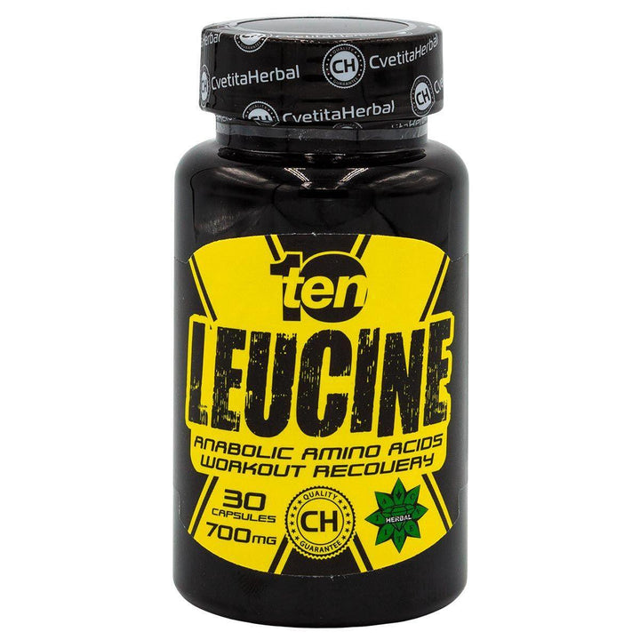 Leucine - 10/ten Leucine (30 capsules x 700mg)