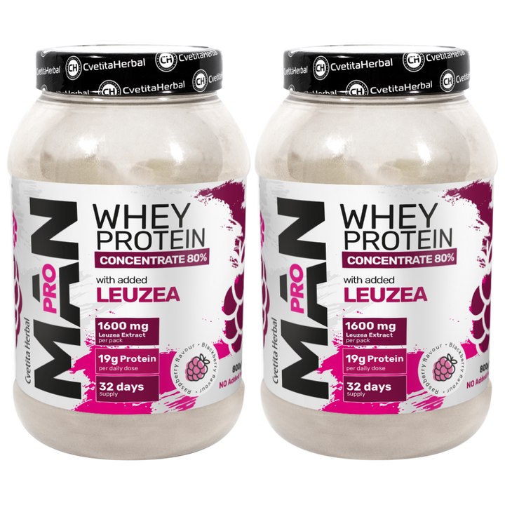 Whey Protein with Leuzea and Papaya Enzymes - MAN PRO WHEY CONCENTRATE (800 gr)