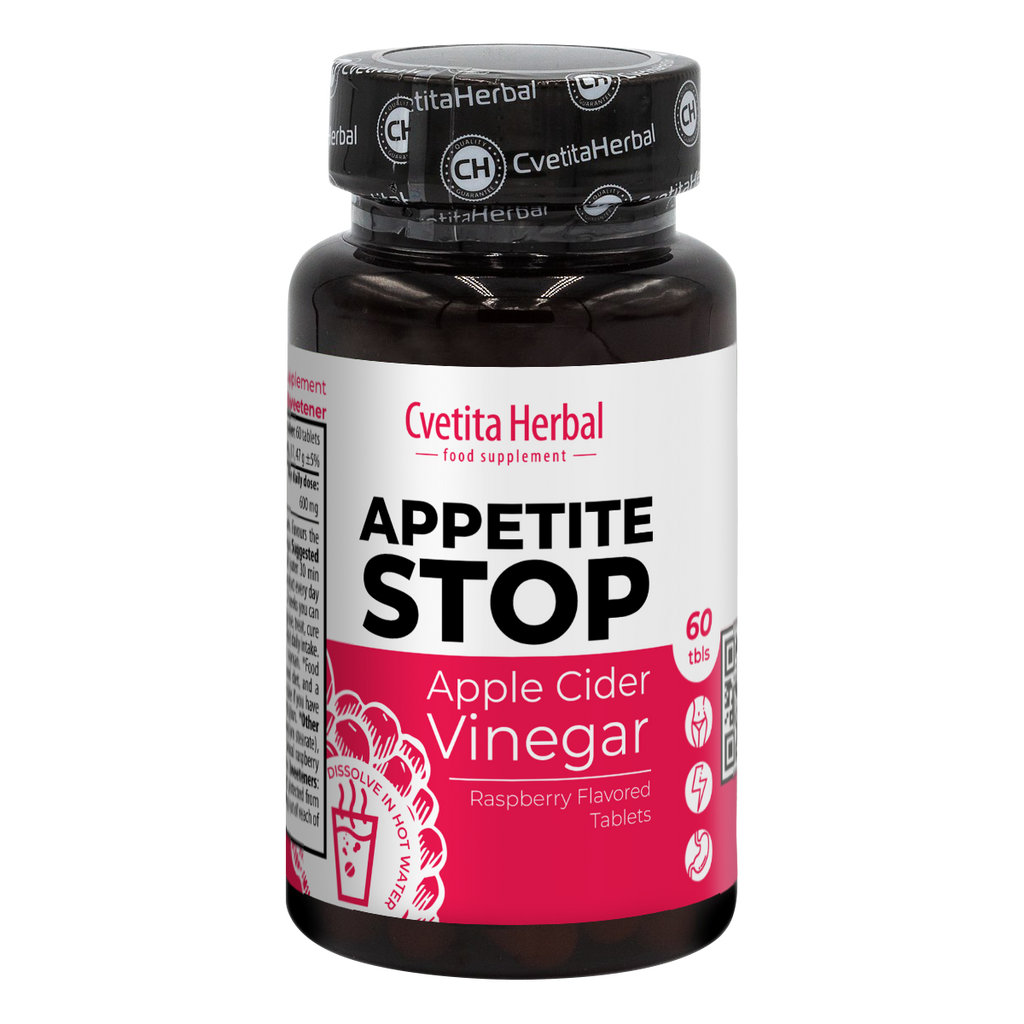 Apple Vinegar "Raspberry" - Appetite Stop (60 tablets)