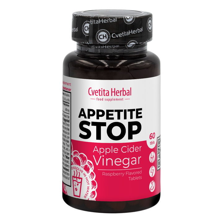 Apple Vinegar "Raspberry" - Appetite Stop (60 tablets)