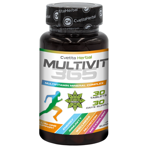 MultiVit 365 - Multivitamin Mineral Complex (30 tablets)