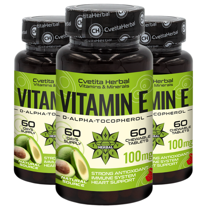 Vitamin E - Chewable (60 tablets x 100 mg)