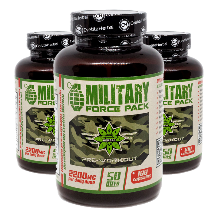 Herbs and Amino Acids - Military Force Pack (100 caps. x 1100 mg)