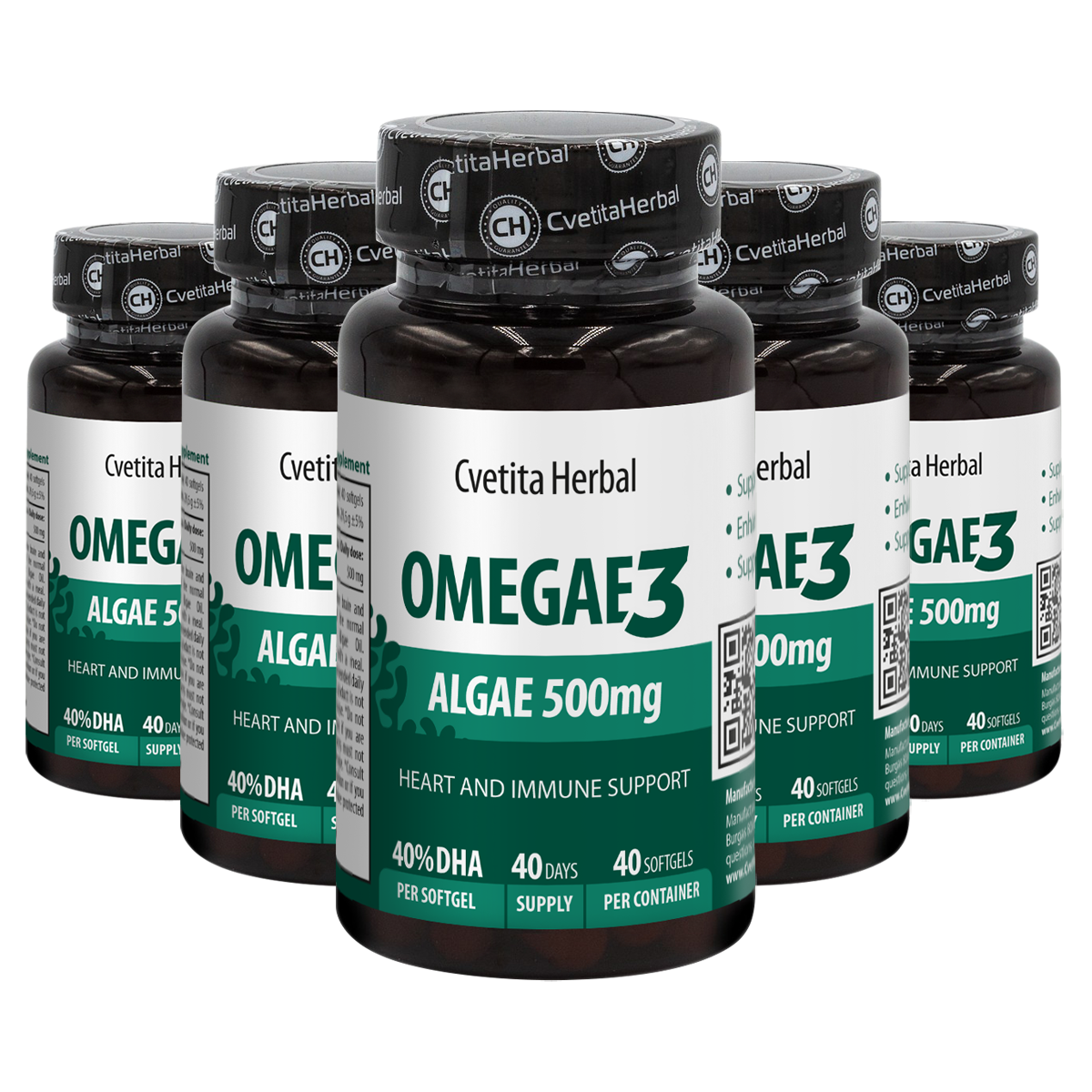 Omega 3 Algae Softgel - Omegae3 (60 / 40 capsules)