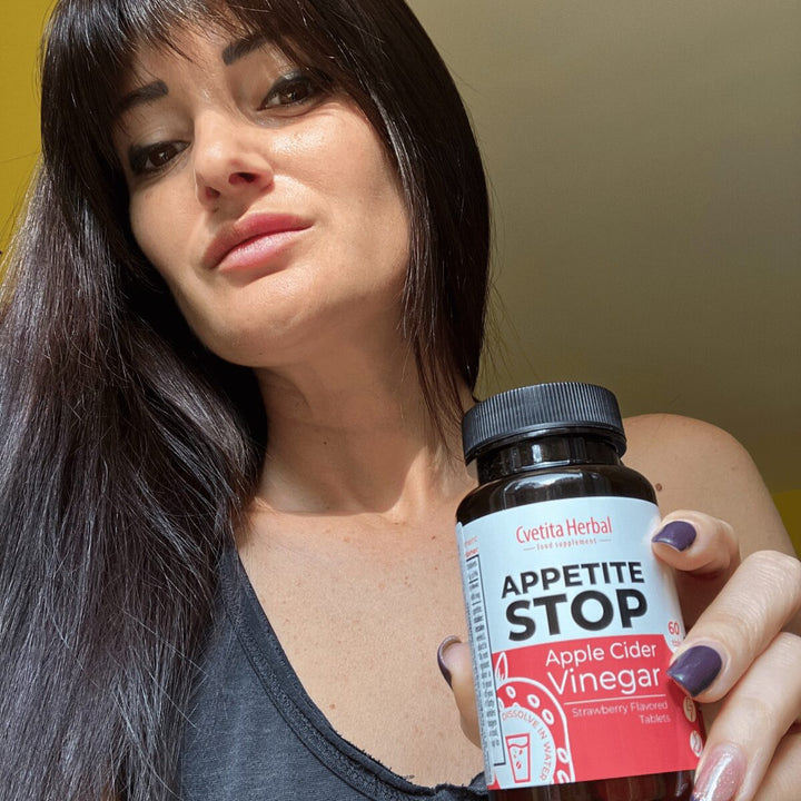 Apple Vinegar "Strawberry" - Appetite Stop (60 tablets)