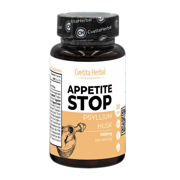 Apple Cider Vinegar "White Plantain (Psyllium)" - Appetite Stop (30 caps. x 1000 mg)