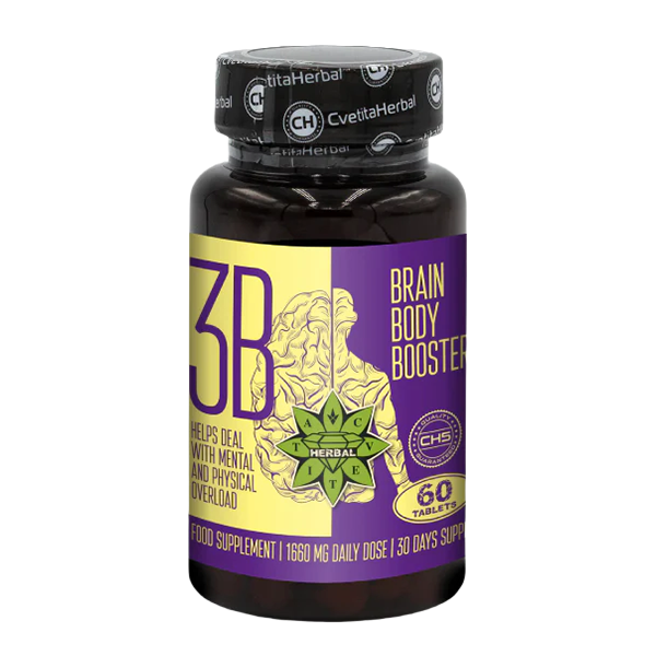 Taurine and Siberian Ginseng - Brain Body Booster (60 tablets x 1660 mg)
