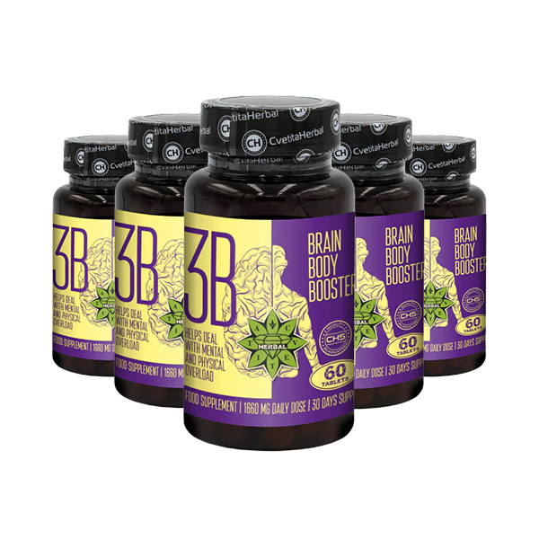Taurine and Siberian Ginseng - Brain Body Booster (60 tablets x 1660 mg)