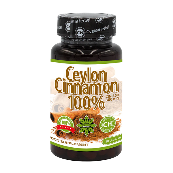 Ceylon Cinnamon Capsules (80 caps.)