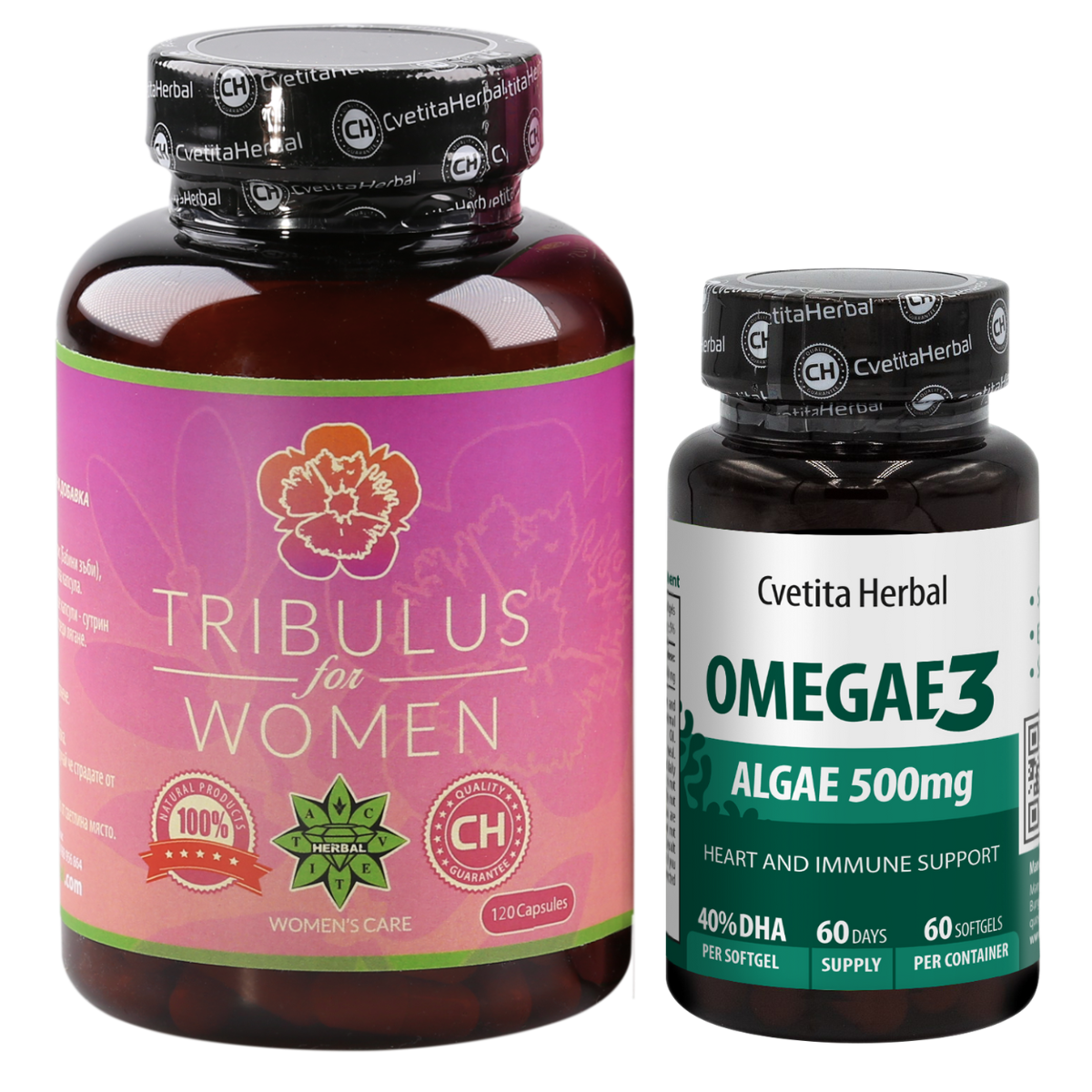 COMBO PACK FOR WOMEN: Tribulus Women + Omegae 3