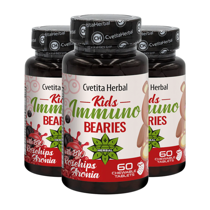 Children's Immunostimulant "Rosehip" - Kids Immuno Bearies (30 tablets)