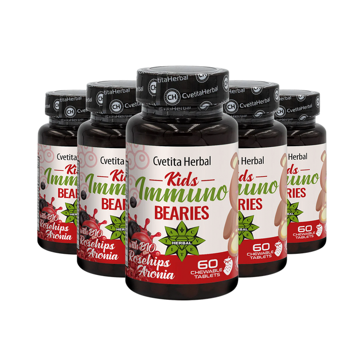Children's Immunostimulant "Rosehip" - Kids Immuno Bearies (30 tablets)