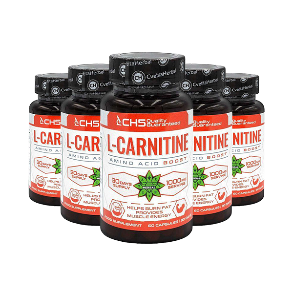 L-Carnitine Tartrate - L-Carnitine (60 capsules x 500 mg)