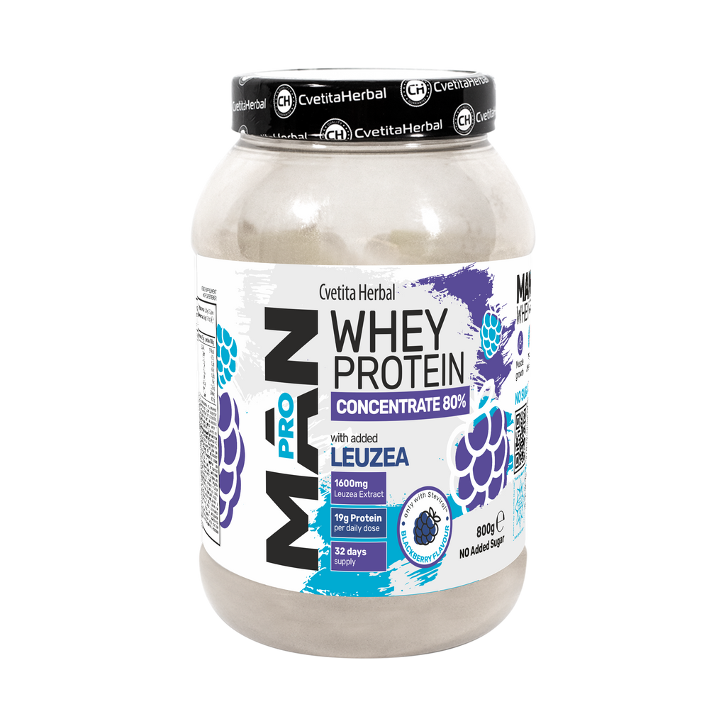 Whey Protein with Leuzea and Papaya Enzymes - MAN PRO WHEY CONCENTRATE (800 gr)