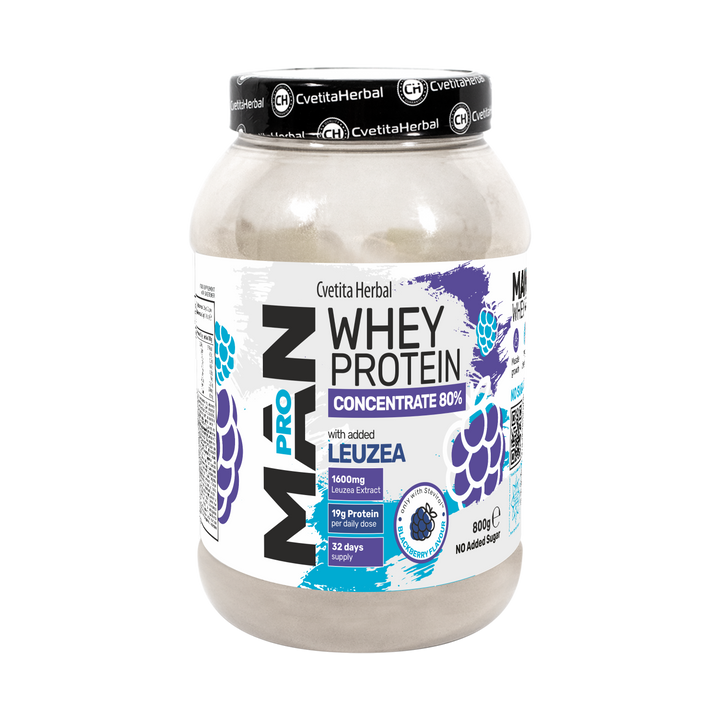 Whey Protein with Leuzea and Papaya Enzymes - MAN PRO WHEY CONCENTRATE (800 gr)