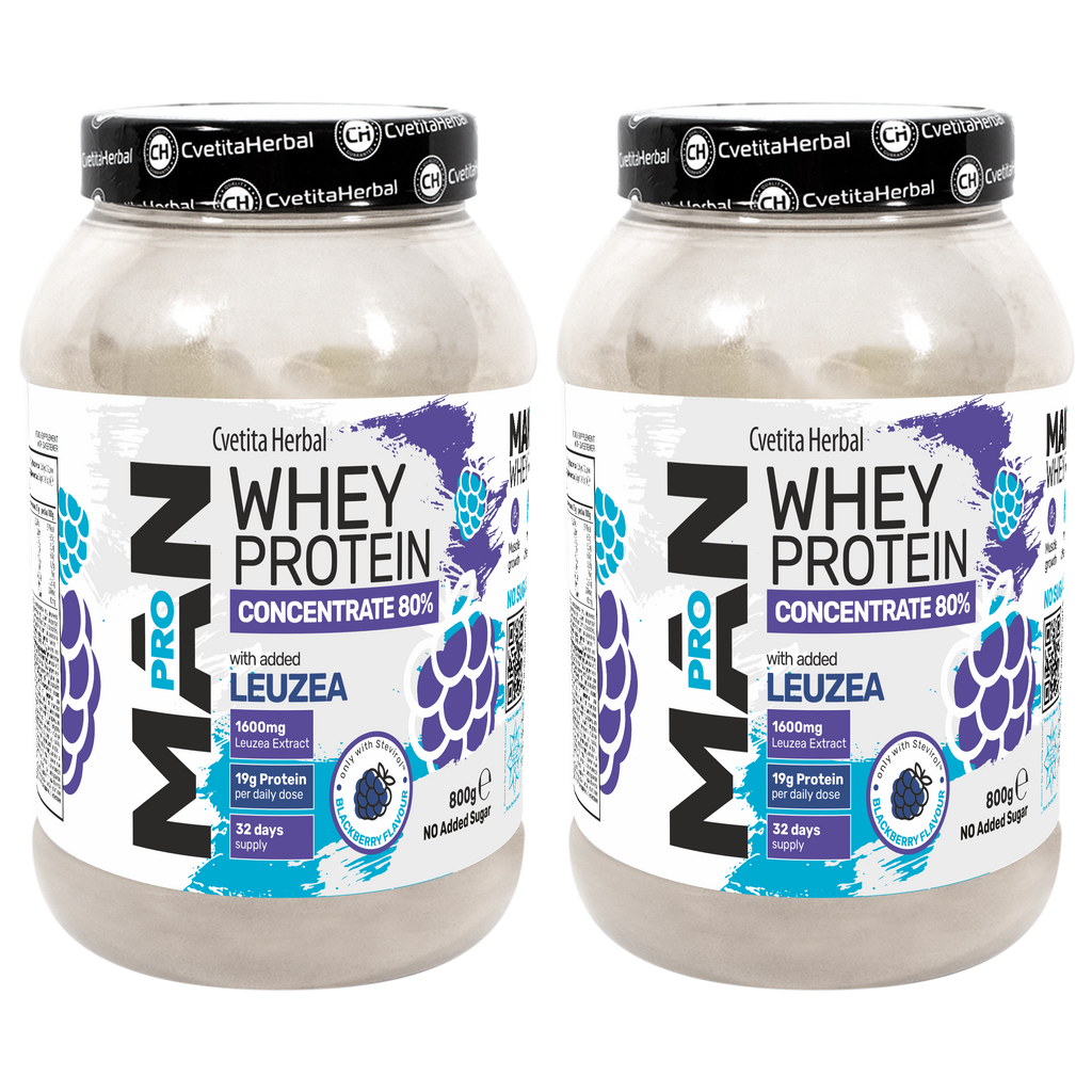Whey Protein with Leuzea and Papaya Enzymes - MAN PRO WHEY CONCENTRATE (800 gr)