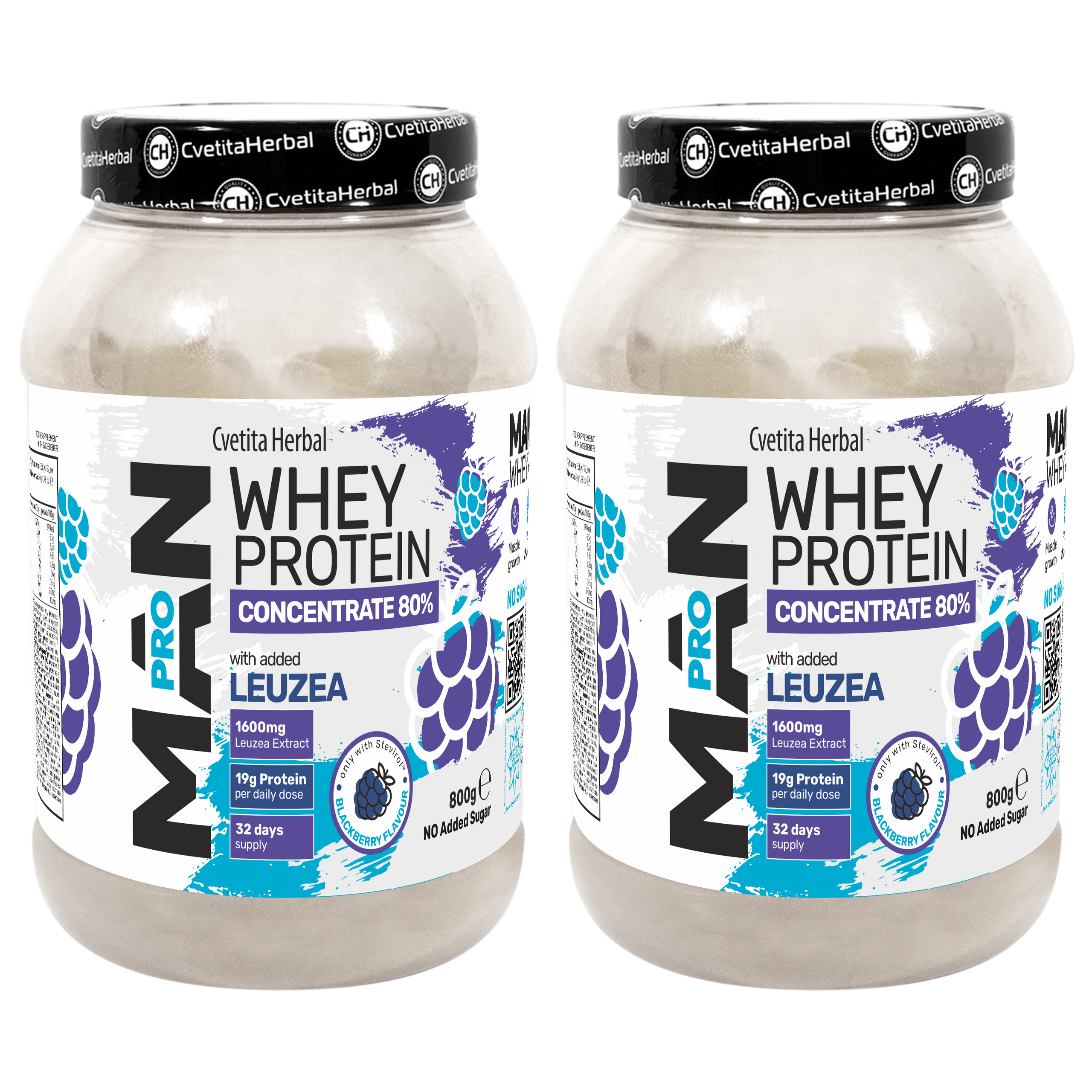 Whey Protein with Leuzea and Papaya Enzymes - MAN PRO WHEY CONCENTRATE (800 gr)