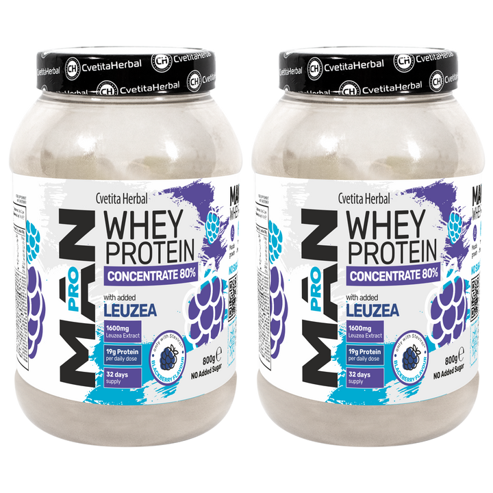 Whey Protein with Leuzea and Papaya Enzymes - MAN PRO WHEY CONCENTRATE (800 gr)