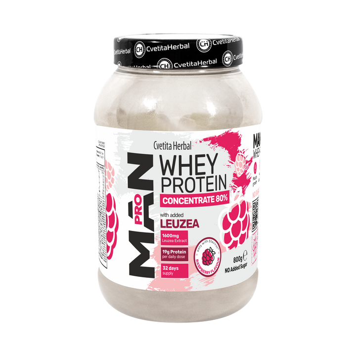Whey Protein with Leuzea and Papaya Enzymes - MAN PRO WHEY CONCENTRATE (800 gr)