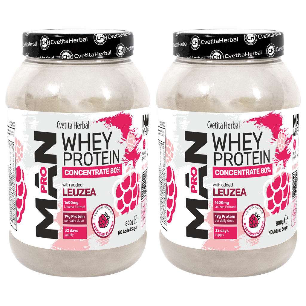 Whey Protein with Leuzea and Papaya Enzymes - MAN PRO WHEY CONCENTRATE (800 gr)