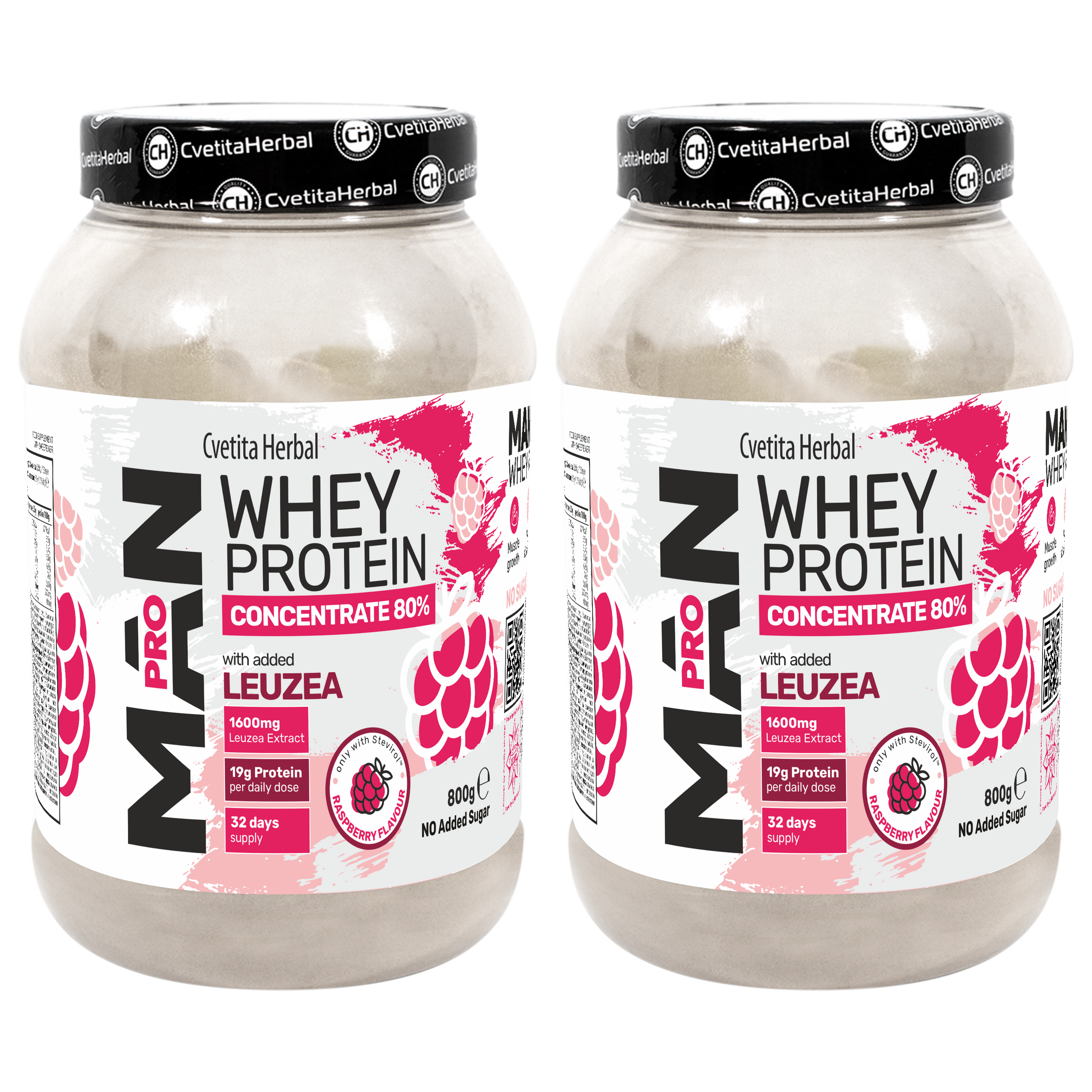 Whey Protein with Leuzea and Papaya Enzymes - MAN PRO WHEY CONCENTRATE (800 gr)