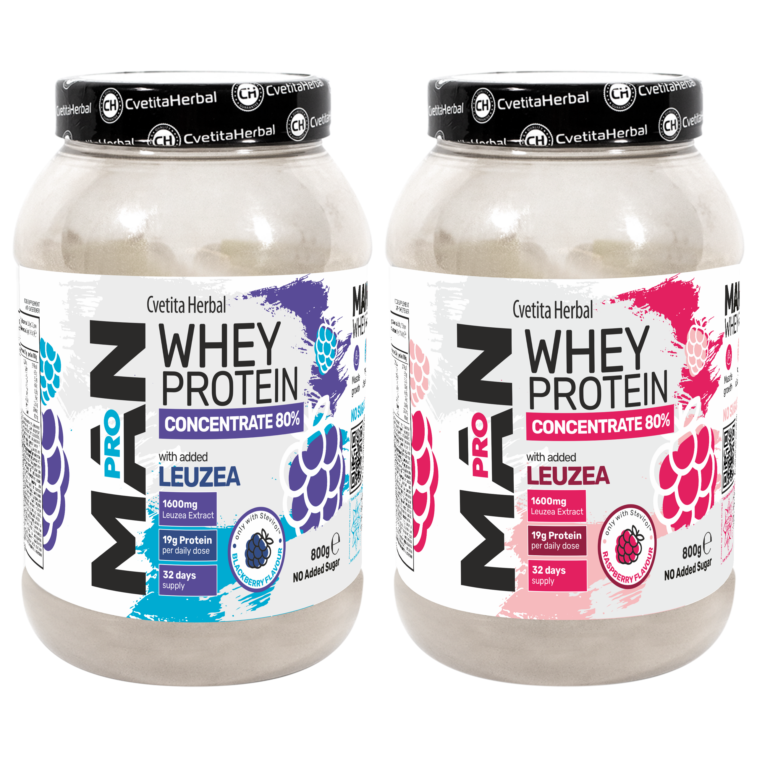 Whey Protein with Leuzea and Papaya Enzymes - MAN PRO WHEY CONCENTRATE (800 gr)