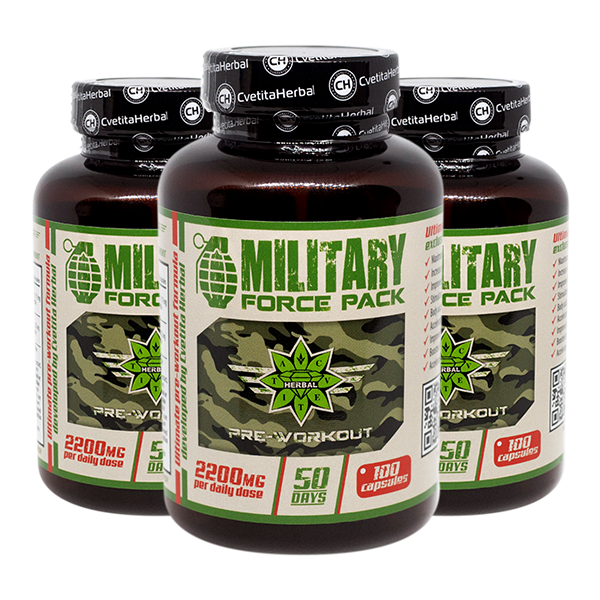 Herbs and Amino Acids - Military Force Pack (100 caps. x 1100 mg)