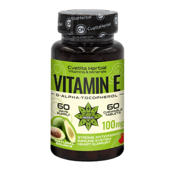 Vitamin E - Chewable (60 tablets x 100 mg)