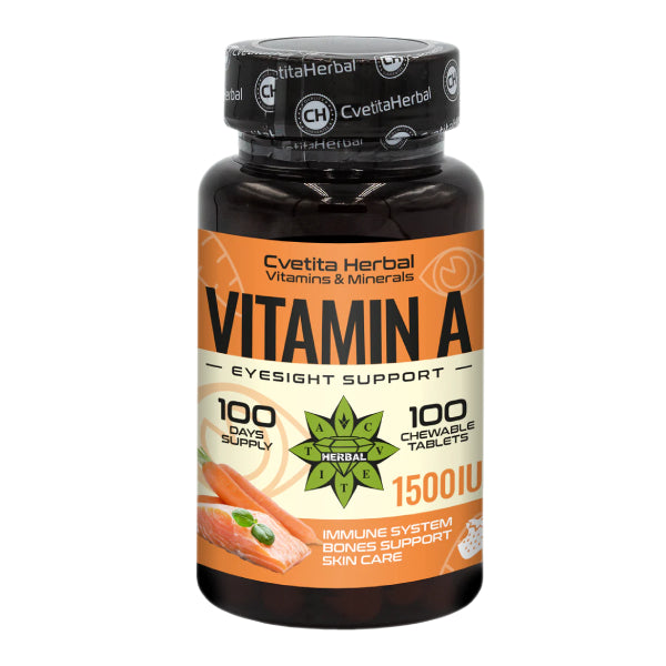 Vitamin A - Chewable (100 tablets 1500 IU)
