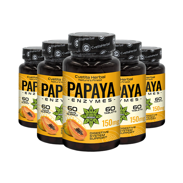Papaya Enzymes (60 tablets x 150 mg)