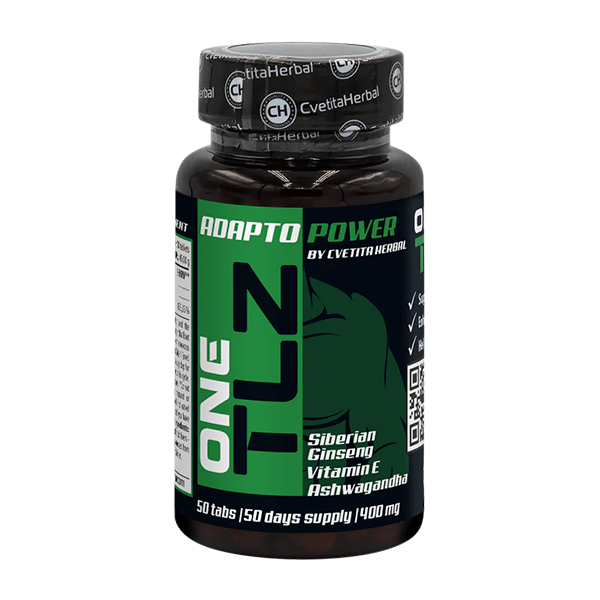 TLZ Adapto Power - Siberian Ginseng, Ashwagandha, Vitamin E (50 tablets)
