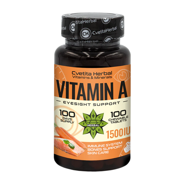 Vitamin A - Chewable (100 tablets 1500 IU)