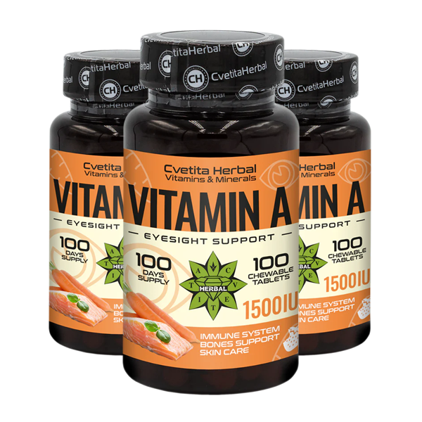 Vitamin A - Chewable (100 tablets 1500 IU)