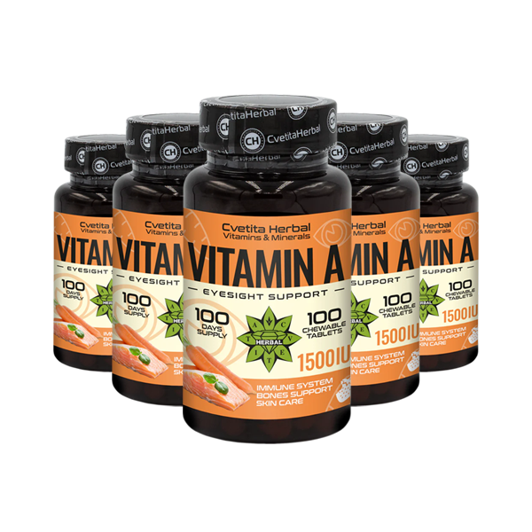 Vitamin A - Chewable (100 tablets 1500 IU)
