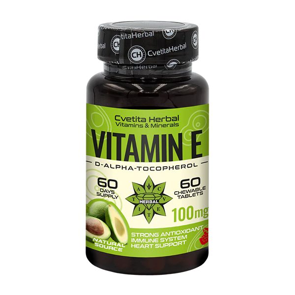 Vitamin E - Chewable (60 tablets x 100 mg)