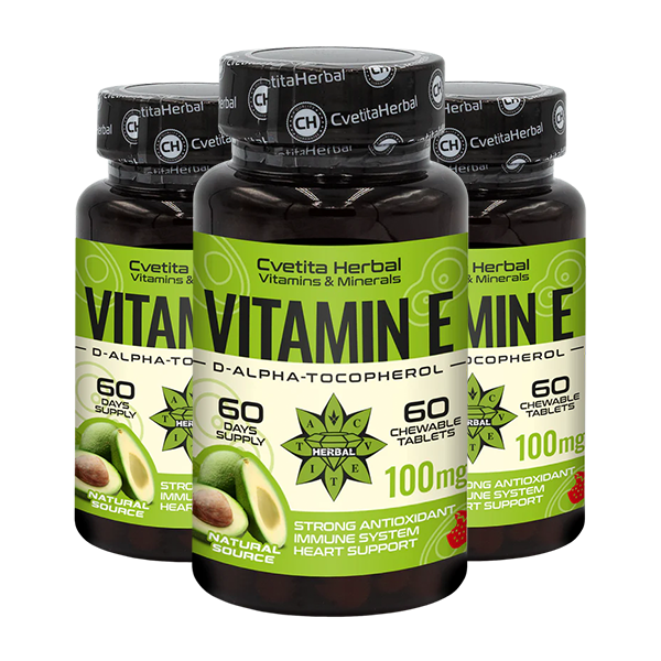 Vitamin E - Chewable (60 tablets x 100 mg)