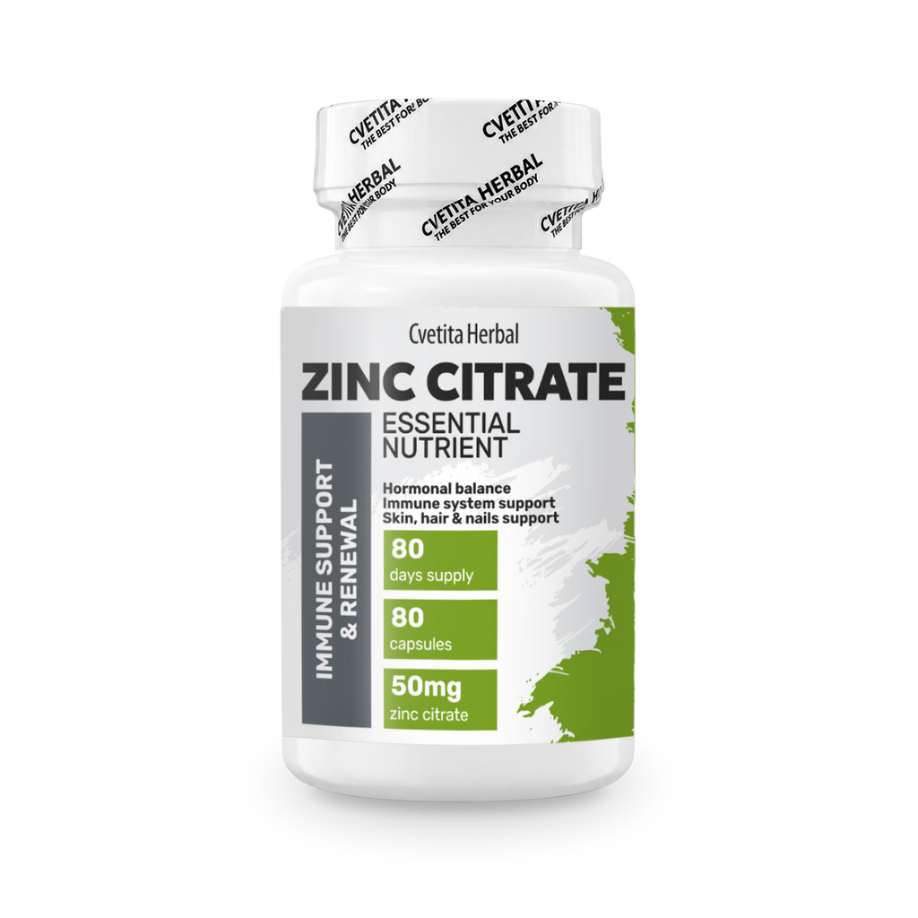 Zinc Citrate - Zinc (80 capsules x 50 mg)