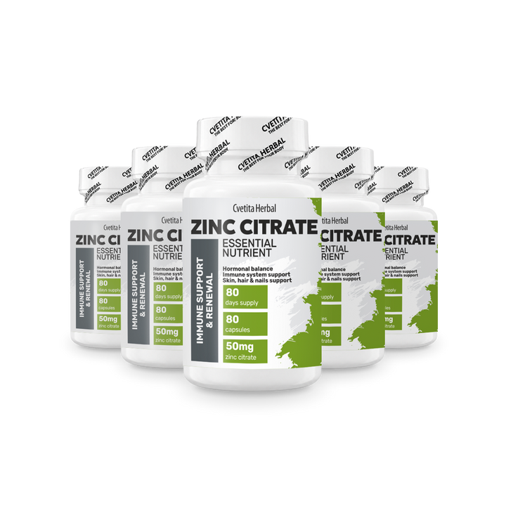 Zinc Citrate - Zinc (80 capsules x 50 mg)