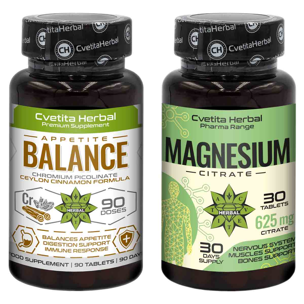 Ceylon Cinnamon, Chromium Picolinate + Magnesium Citrate (Gift)