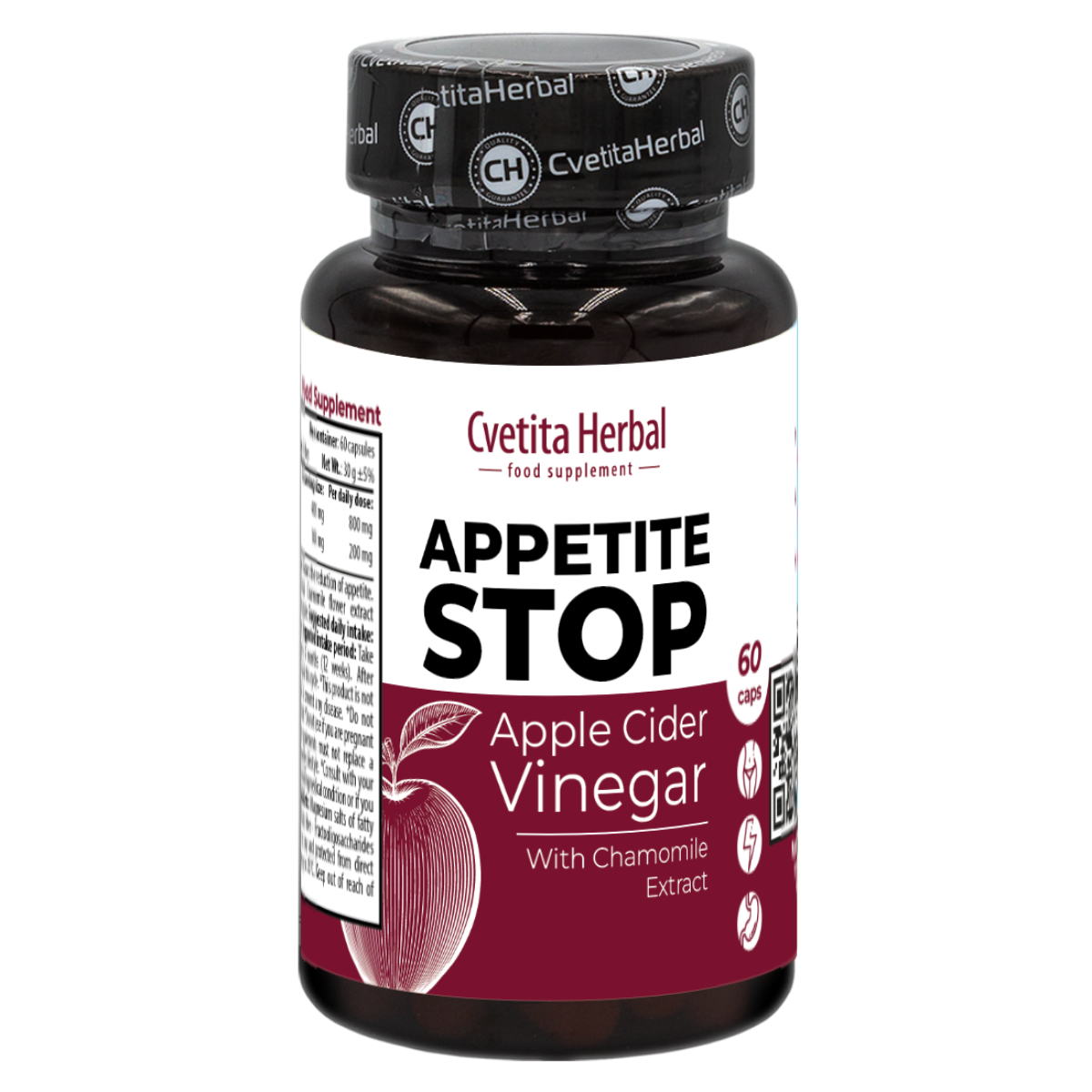 Apple Cider Vinegar "Chamomile Extract" - Appetite Stop (60 capsules)