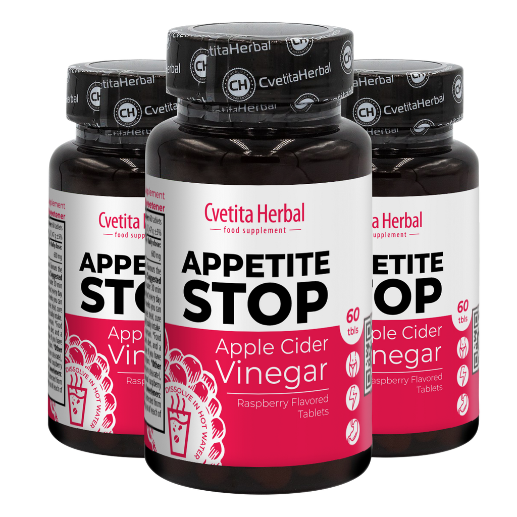 Apple Vinegar "Raspberry" - Appetite Stop (60 tablets)