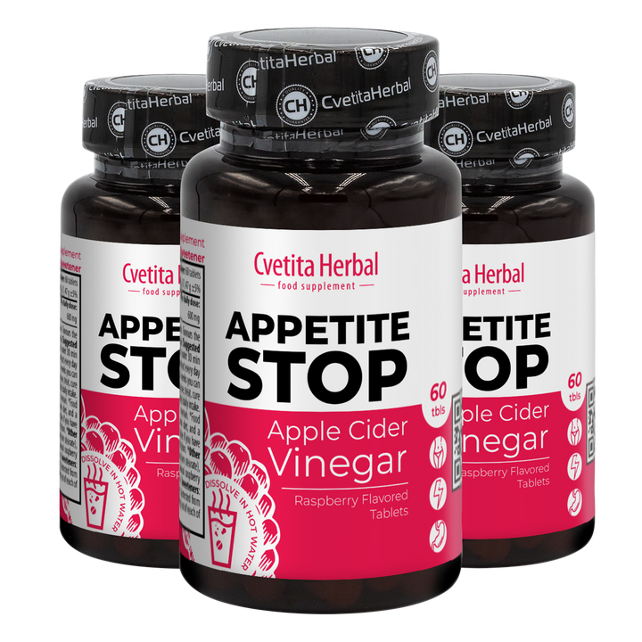 Apple Vinegar "Raspberry" - Appetite Stop (60 tablets)