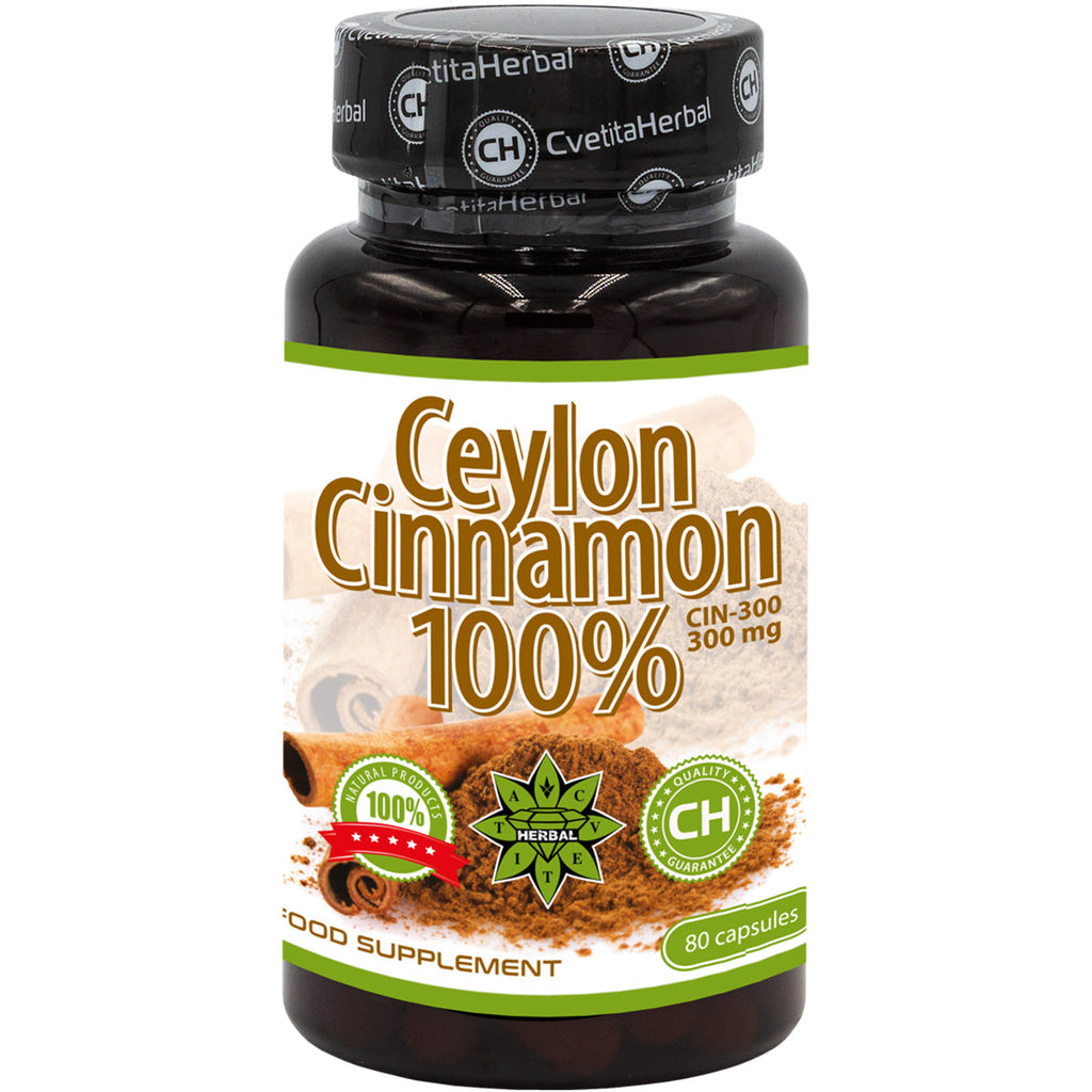 Ceylon Cinnamon Capsules (80 caps.)
