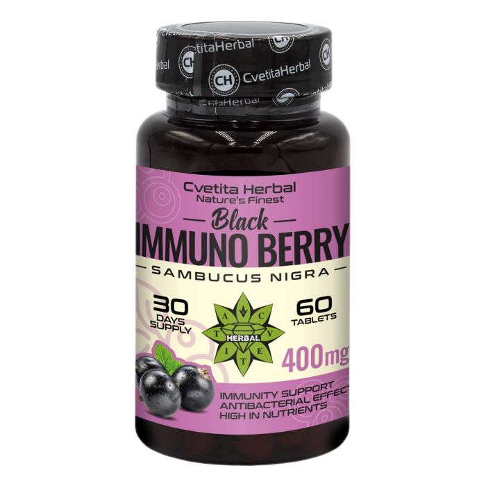 Black Elderberry Extract - Black Immuno Berry (60 tablets)