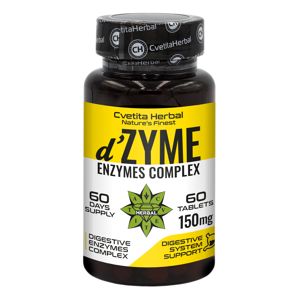 Multienzyme Complex D'Zyme - d'Zyme (60 tablets x 150 mg)