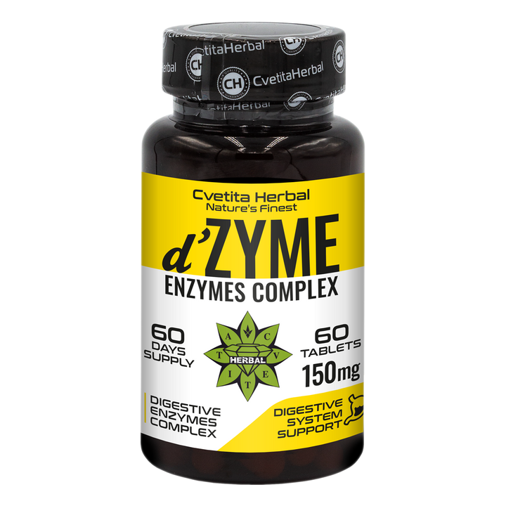 Multienzyme Complex D'Zyme - d'Zyme (60 tablets x 150 mg)